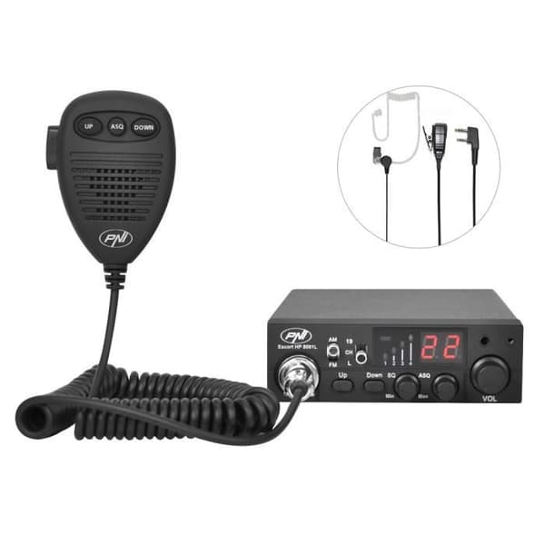 CB Radio PNI Escort HP 8001L, ASQ + CB PNI Extra 48 Antenn med magnet