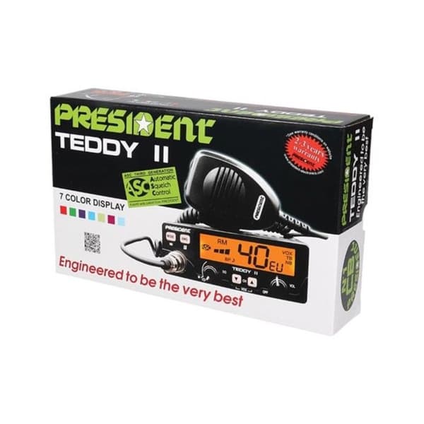 President Station de radio cb (AM/FM) ® Teddy II - 40 kanaler