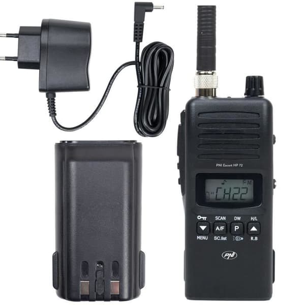 Bärbar CB-radio PNI Escort HP 72, multistandard, 4W, AM-FM