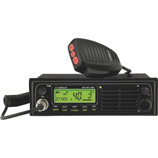 Albrecht AE 6491 NRC 12648.02 CB transceiver Svart