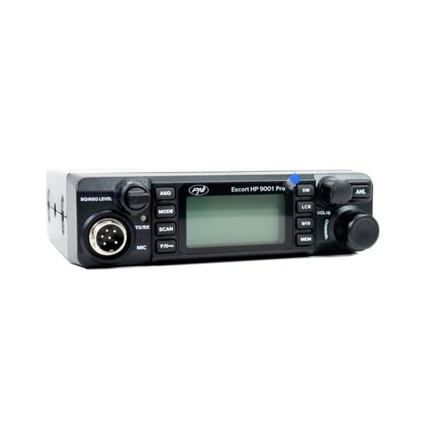 CB PNI ESCORT HP 9001 PRO ASQ Justerbart radiostationspaket, AM-FM, 12V, 4W + CB PNI Extra 48 antenn med magnet ingår, 45 cm, 150W
