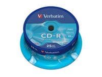 CD-R VERBATIM 700MB 25/fp