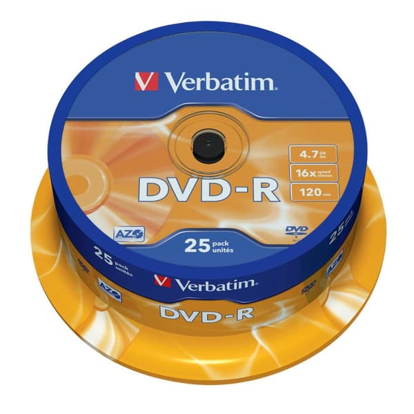 DVD-R VERBATIM 4,7GB 25/fp