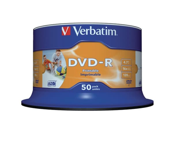 DVD-R VERBATIM 4.7GB Printable 50/fp