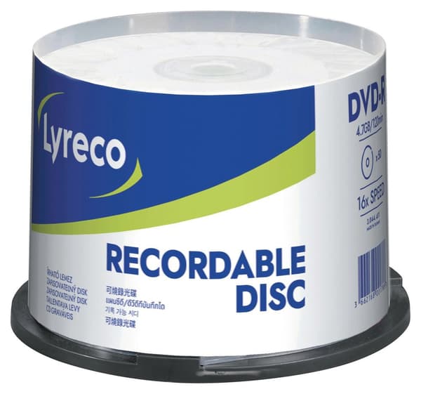 DVD-R LYRECO 4,7GB 50/fp