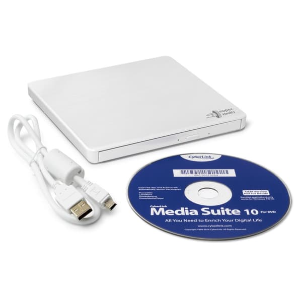 Hitachi-LG Data Storage GP60NW60 - drev - DVD±RW (±R DL) / DVD-RAM - 8x - USB 2.0 - ekstern (GP60NW60.AUAE12W)