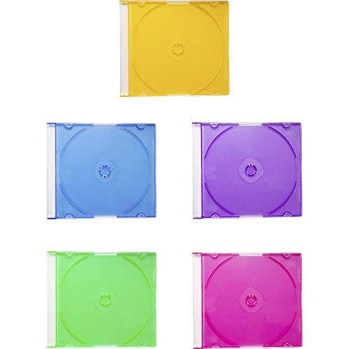 Basetech CD Etui 1 CD/DVD/Blu-Ray Plastic Blå, Standard Grøn (satin finish), Orange, Pink, Lilla 1 stk. (B x H x D) 141 x 123 x 5 mm BT-2267606 (BT-22