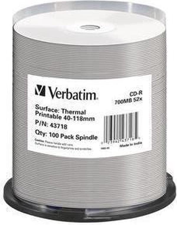 Verbatim CD-R AZO 700MB 52X SP TERMISK OVERFLADE - Rohling