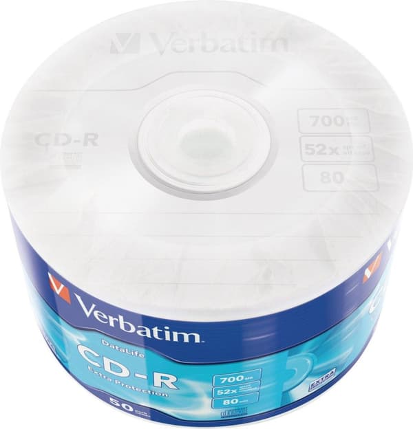 Verbatim CD-R Extra skydd 700 MB 50 st.