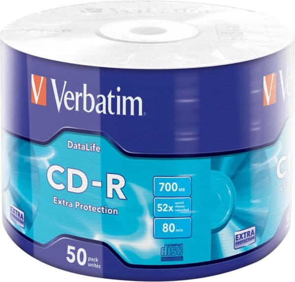 Verbatim CD-R Extra skydd 700 MB 50 st.
