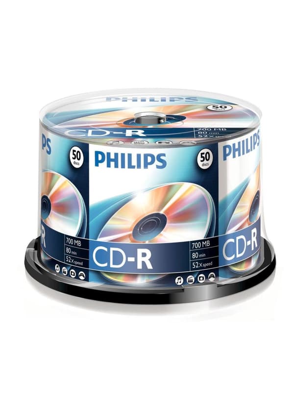 Philips CR7D5NB50 - 50 x CD-R - 700MB (80 min) 52x - spindel (CR7D5NB50/00)