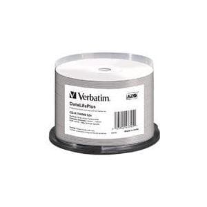 Verbatim DataLifePlus - 50 x CD-R - 700MB 52x - hvid - inkjet printbar overflade, bred printbar overflade - spindel (43745)