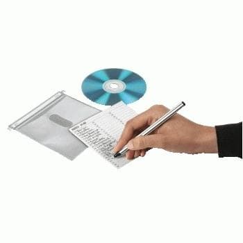 Hama CD/DVD dobbelte beskyttelseshylstre - beskyttelsescover til cd'er/dvd'er - 2 cd'er/dvd'er - fleece - hvid (pakke med 50)