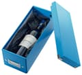 Miniatyrbillede 3 af 3: Leitz WOW Click & Store Opbevaringsboks med låg til CD'er - Papsorteringsæske til ting - 14,3 x 35,2 cm (BxD) - Ideel til hjemmearbejdspladsen - Blå