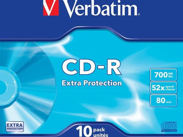 Verbatim 43415 CD-R ekstra beskyttelsesdiske - 10 Pack / Slim Case