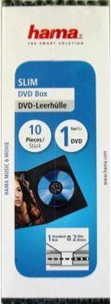 Hama 04751181 DVD Slimline Box - 10 stk / Sort