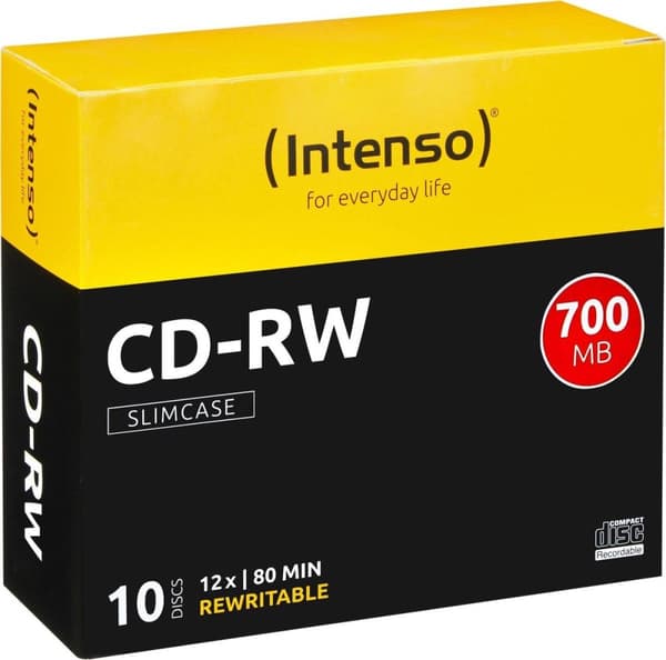 CD-RW Intenso 700MB 10 stk SlimCase 12x