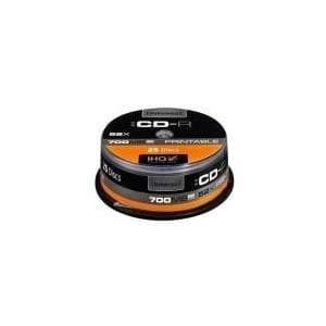 Intenso - 25 x CD-R - 700MB (80 min) 52x - spindel - printbar - lagringsmedie (1801124)