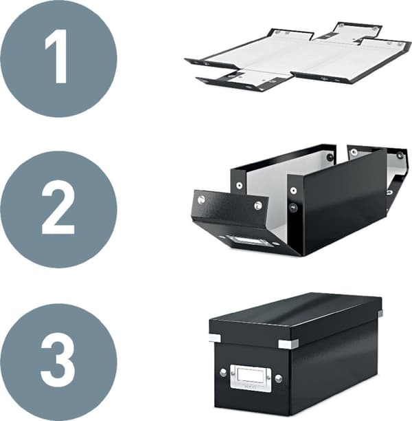 Leitz Click & Store WOW CD/DVD opbevaringsboks 160 diske rød pap (60410026)