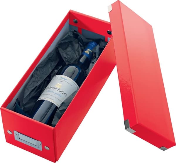 Leitz Click & Store WOW CD/DVD opbevaringsboks 160 diske rød pap (60410026)