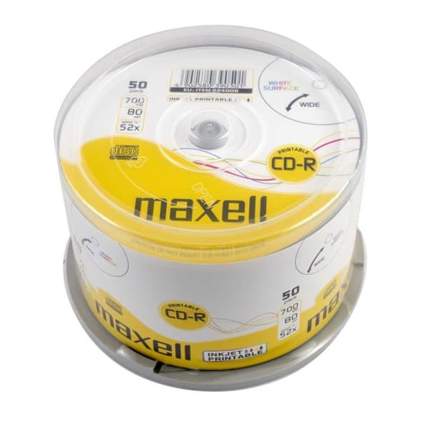 Maxell CD-R 80/700MB XL 52x 50p 50 stk.