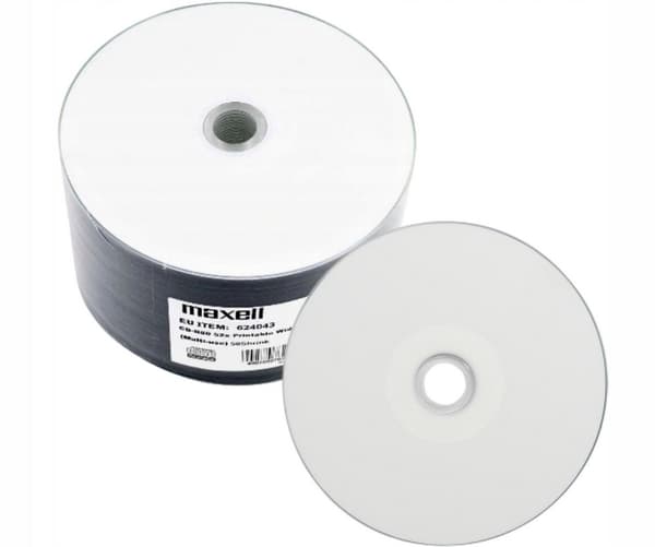 MAXELL CD-R 700MB 52x80 min, spindel, printbar disk