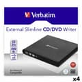 Miniatyrbild 1 av 2: Extern inspelare Verbatim Slimline CD/DVD Svart