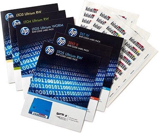 Hewlett Packard Enterprise HPE LTO-6 Ultrium RW Bar Code Label Pack (Q2013A)