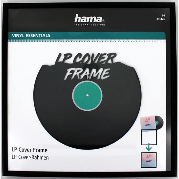 HAMA Ramme til LP-Cover 31.5x31.5cm Aluminium Sort