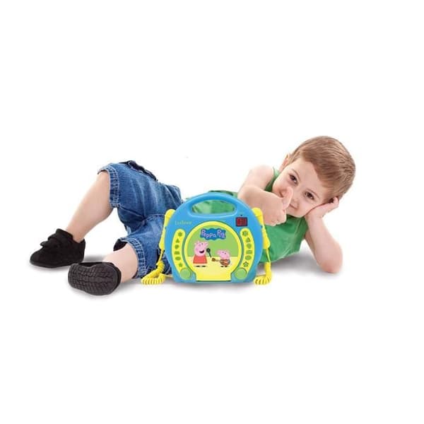 LEXIBOOK - PEPPA PIG - Barn Karaoke CD-spelare med 2 mikrofoner
