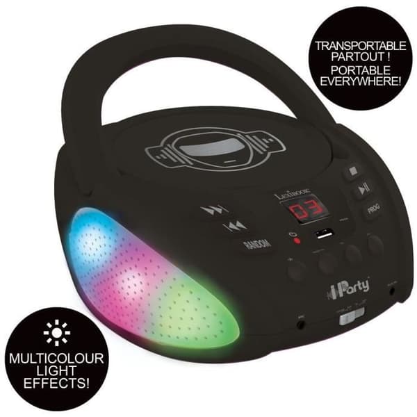 LEXIBOOK - iParty Bluetooth Light CD -spelare - USB