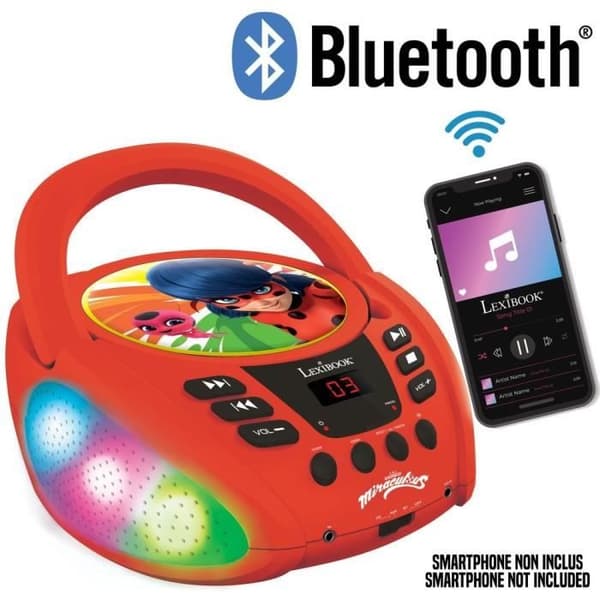 MIRACULOUS - Bluetooth CD-spelare - Upplyst