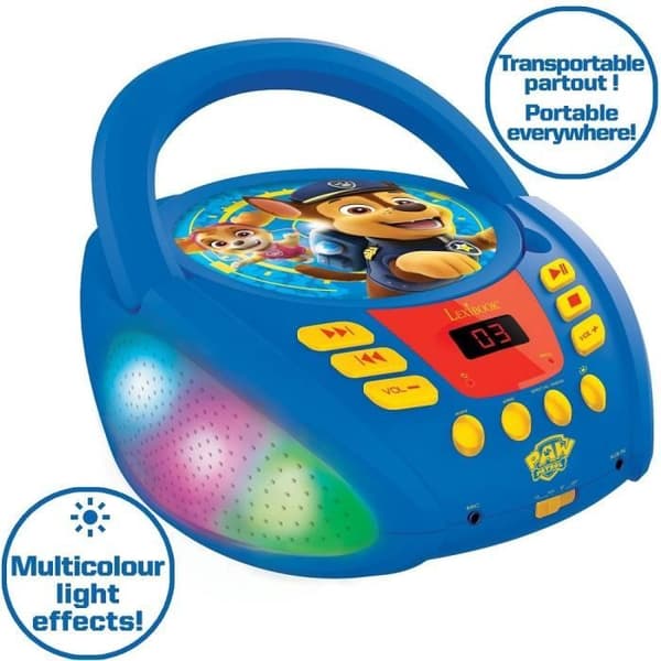 Paw Patrol Bluetooth CD-spelare med ljuseffekter