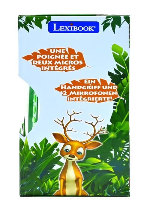 Bärbar CD-spelare med 2 djurmikrofoner