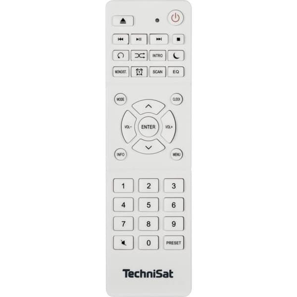 Radio-CD-spelare DAB+ - TECHNISAT - DIGITRADIO 370 CD BT - Vit - 2 högtalare 5W - Färgskärm