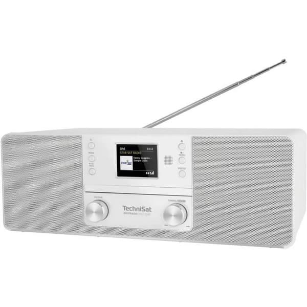 Radio-CD-spelare DAB+ - TECHNISAT - DIGITRADIO 370 CD BT - Vit - 2 högtalare 5W - Färgskärm