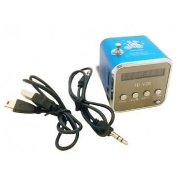En superb rosa mini kub mp3/radio högtalare ljud musik högtalare