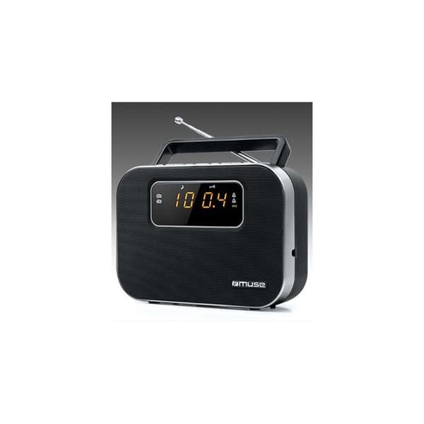 Radio - MUSE - M-081R - Digital Tuner - Dubbelt larm - Fast och bärbar