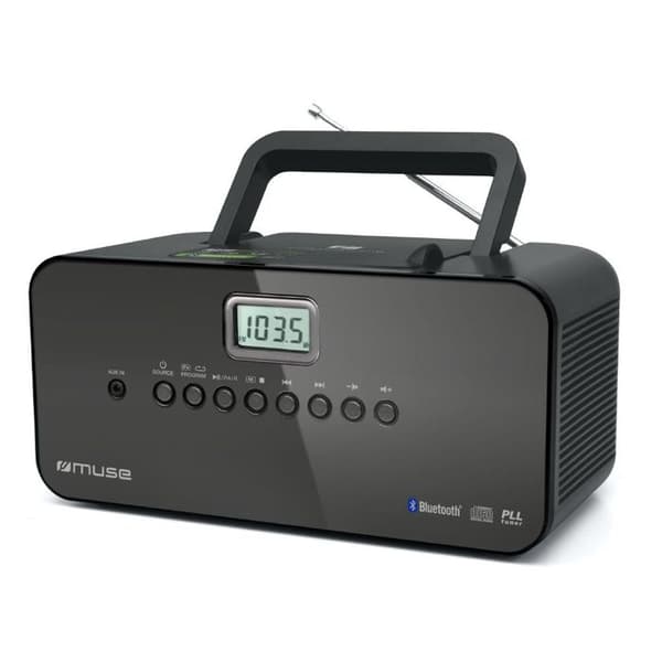 MUSE M-22 BT Radio Cd / Bluetooth - CD/CD-spelare - PLL AM/FM-tuner - Svart