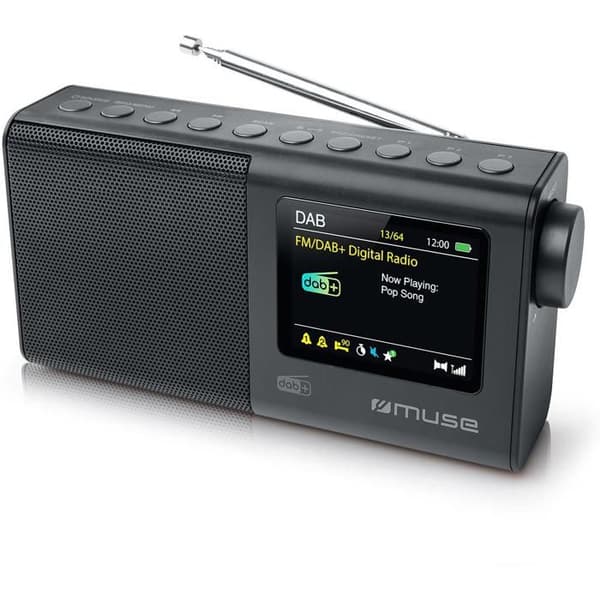 Bärbar radio DAB+/FM - MUSE - M117DB - Färgscreen 2,8 - Larm - 3W