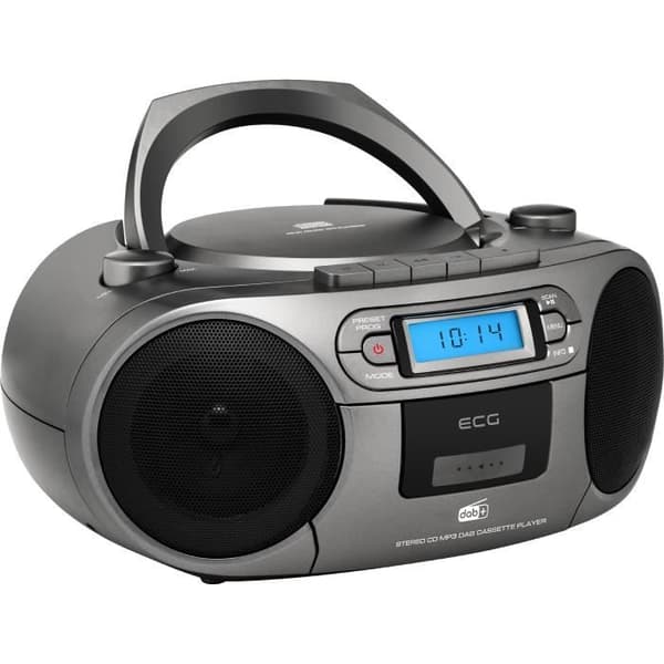 DAB+ Radio - EKG - CDR 999 - CD/kassettspelare - Silver - 2x3W Stereo