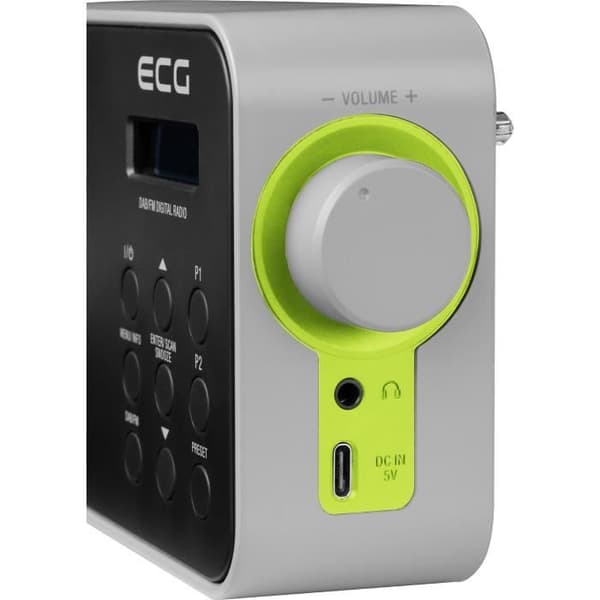 Bärbar radio - EKG - RD 110 DAB - DAB+/FM - LCD display - Integrerat larm