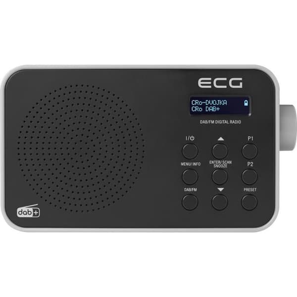 Bärbar radio - EKG - RD 110 DAB - DAB+/FM - LCD display - Integrerat larm
