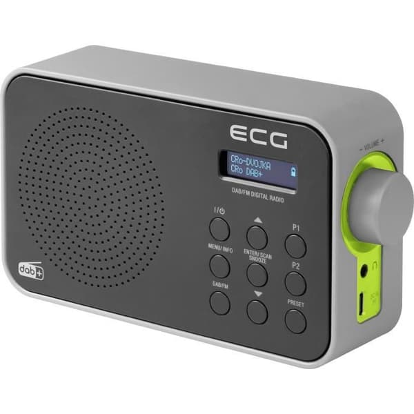 Bärbar radio - EKG - RD 110 DAB - DAB+/FM - LCD display - Integrerat larm