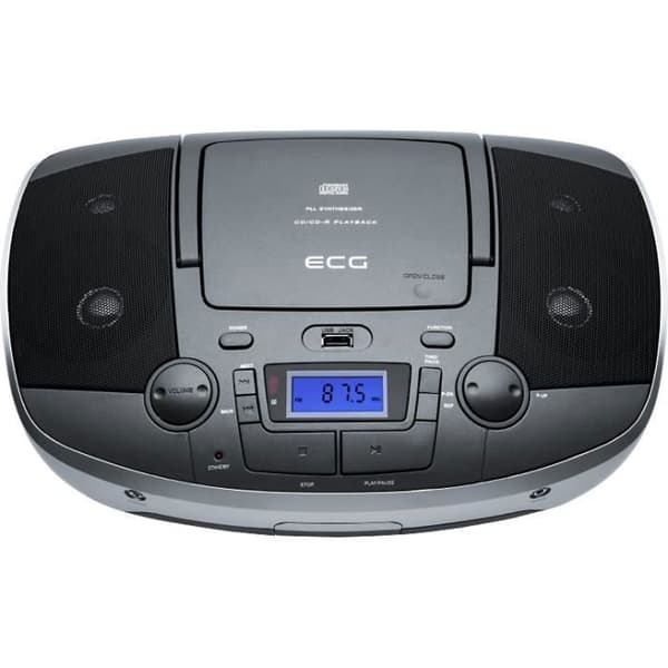 Radio CD - ECG - CDR 1000 U Titan – CD/MP3-spelare – USB-port – Digital FM-tuner – LCD-skärm – Fjärrkontroll – 2 x 3 W