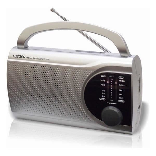 Haeger AM/FM Surround Radio - Haeger - Grå - LED-ljus - Teleskopisk - Jack ljudingång