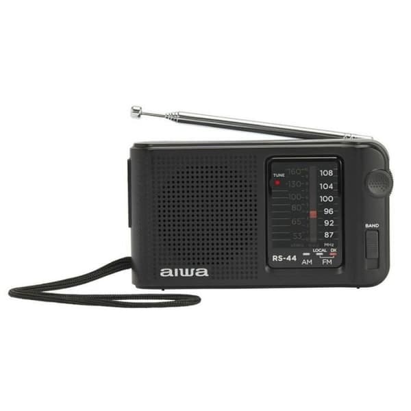 Bärbar radio - Aiwa - RS44 - Svart - AM/FM - 2 års garanti