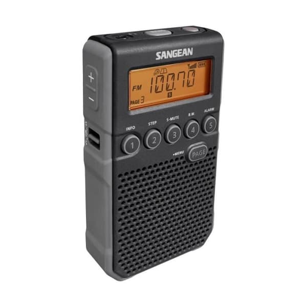 Fickradio - SANGEAN - POCKET 800 - AM/FM - 40 förinställningar - Kvalitetshögtalare