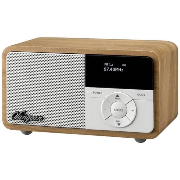 Bordradio - Sangean - DDR-7X - DAB+/FM - Bluetooth - Uppladdningsbar i ljust trä