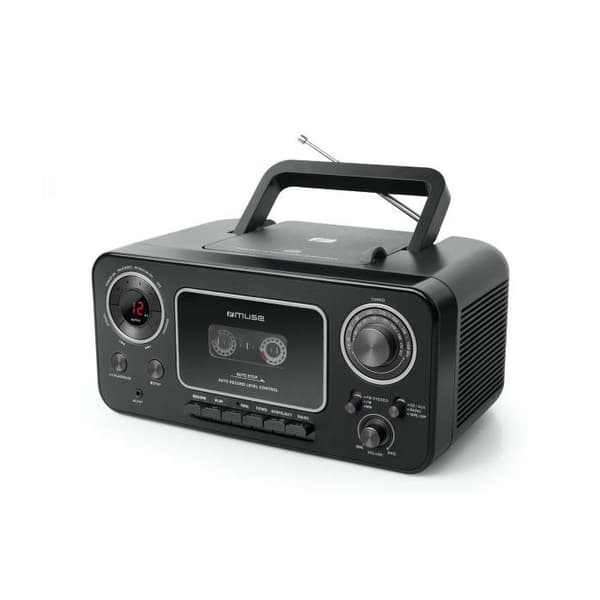 Boombox - MUSE - Radio CD K7 M 182 RDC - CD-spelare, Radio, Kassettspelare - Integrerad mikrofon